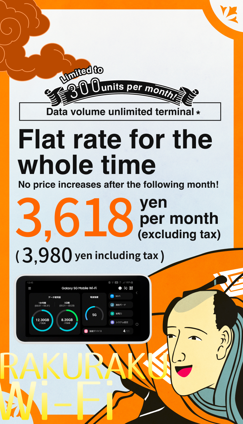 Limited to 300 units per month! Unlimited data device with fixed monthly fee, no price increase